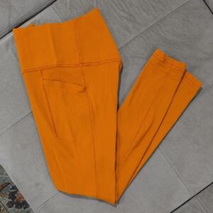 Athleta Orange Leggings
